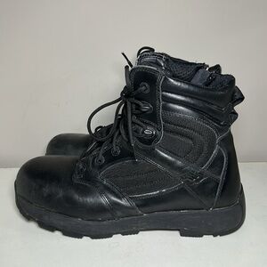 New Balance Steel toe Men's Black OTB Tactical Combat Boots with zipper